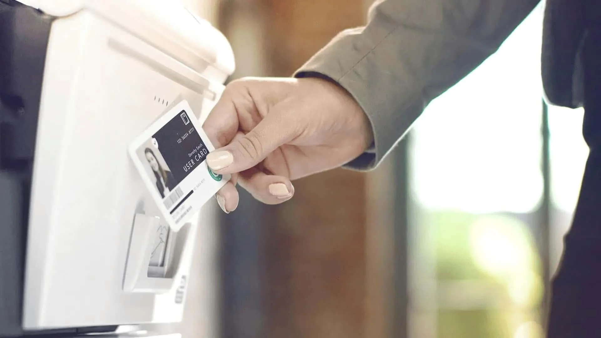 Secure office printing and user authentication on a multifunction device